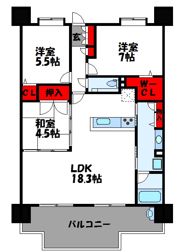 トラスト新宮中央ネクサージュの間取り画像