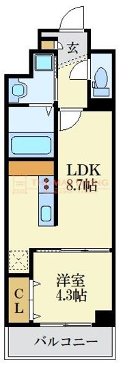 ソールオリエンス博多の間取り画像