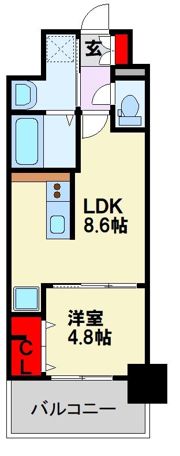 エスペランサ大橋IIの間取り画像