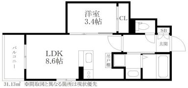 東油山TERRACEの間取り画像