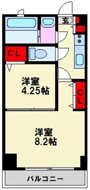 グリーンズ平尾の間取り画像