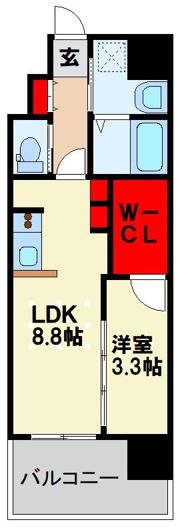 ブレス唐人町駅前の間取り画像