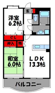 ルミエール青葉の間取り画像