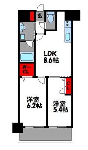 アトラスアルファーノ箱崎の間取り画像