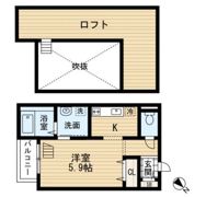 アテリサージュ箱崎の間取り画像