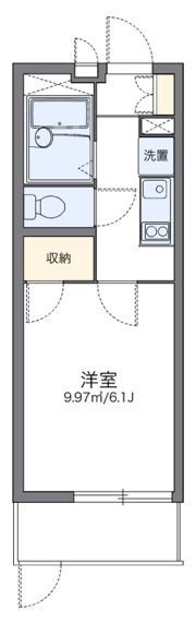 レオパレス平尾の間取り画像