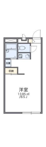 レオパレス八田の間取り画像