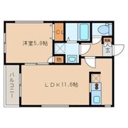 クレッシェンド空港前の間取り画像