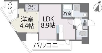 パセオ平尾の間取り画像