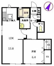 マーチン・ブランシェC棟の間取り画像