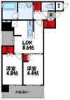 アクタス福岡県庁前グラシアの間取り画像