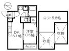 Studio bois 244の間取り画像