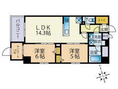 Odaki Bldg OTEMONの間取り画像