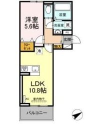 ルフレ香椎駅東の間取り画像