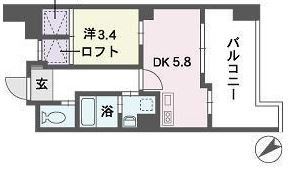 QREST博多東IIの間取り画像