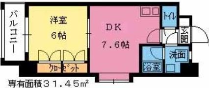 コンドミニアムステーションサイド博多の間取り画像