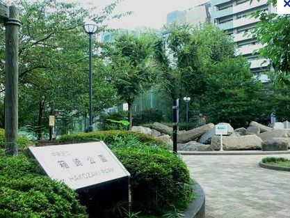 近くの箱崎公園まで1,000m（徒歩13分）