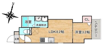 アパルトマン昭南町の間取り画像