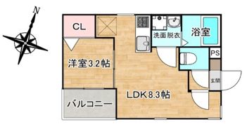 アパルトマン昭南町の間取り画像