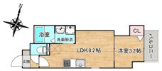 アパルトマン昭南町の間取り画像