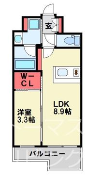 レジデンス マヒナの間取り画像
