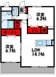 グランヒルズの間取り画像