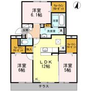 Ott’s南片江Aの間取り画像