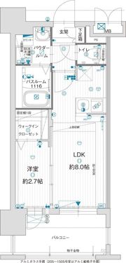 グランフォーレ千早プレミアの間取り画像