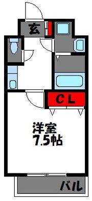 グランフォーレラグゼ箱崎宮前の間取り画像