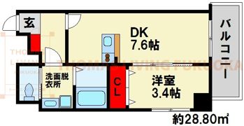 アヴァンティ銀天町の間取り画像