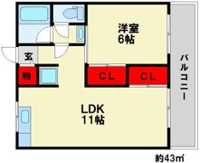 コーポミハラの間取り画像