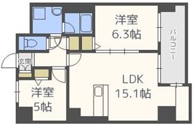 レジディア西新の間取り画像