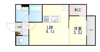 パインビレッジB棟の間取り画像