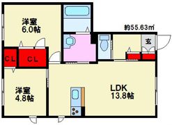 コンフォートIの間取り画像