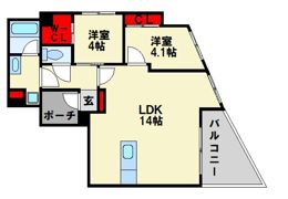ARCBLISS二日市の間取り画像