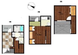 杢の長屋の間取り画像