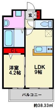 アイ・ウエスト高宮の間取り画像