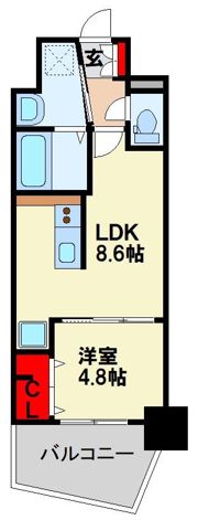 エスペランサ大橋IIの間取り画像