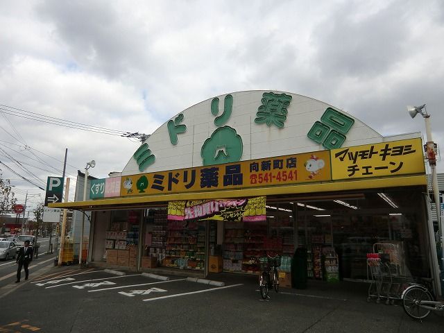 近くのミドリ薬品向新町店まで298m（徒歩4分）