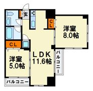 クレアランドマークの間取り画像