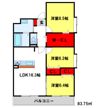 コンフォート筑紫の間取り画像