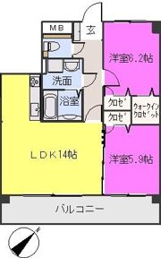 ジュネス高取の間取り画像