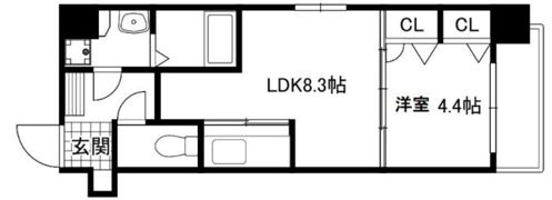 エスポワール筑紫通りの間取り画像