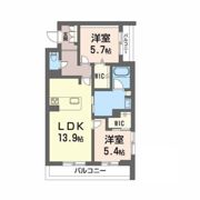 リヴィエール地行IIの間取り画像