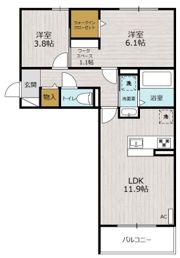 D-room藤崎の間取り画像