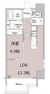 ラクレイス西新の間取り画像