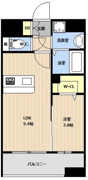 KL天神南の間取り画像