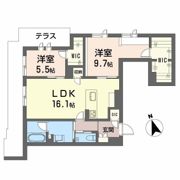 プレミアス赤坂けやき通りの間取り画像