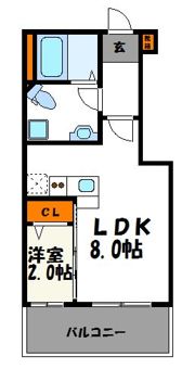グランフォーレ大名プレミアの間取り画像