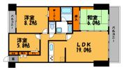 ベルメゾン赤坂フォレストの間取り画像